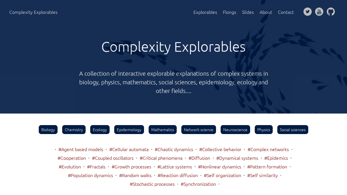 complexity-explorables.org 官网首页截图