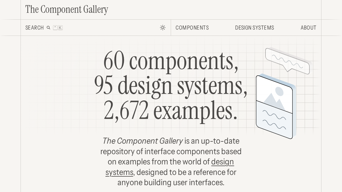 component.gallery 官网首页截图