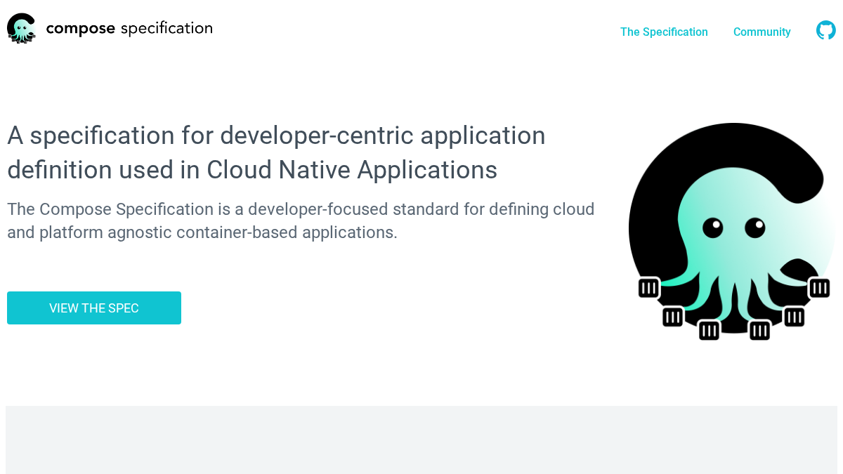 compose-spec.io 官网首页截图