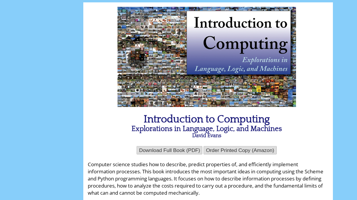computingbook.org 官网首页截图