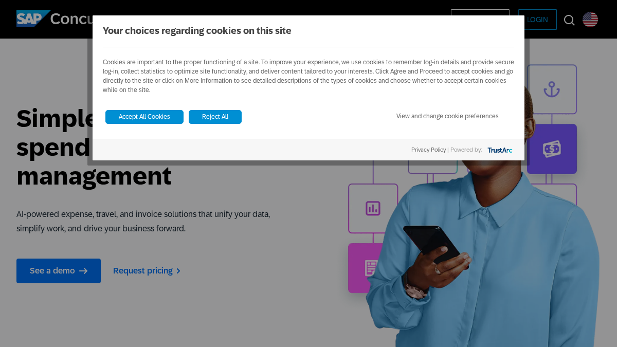 concur.com 官网首页截图