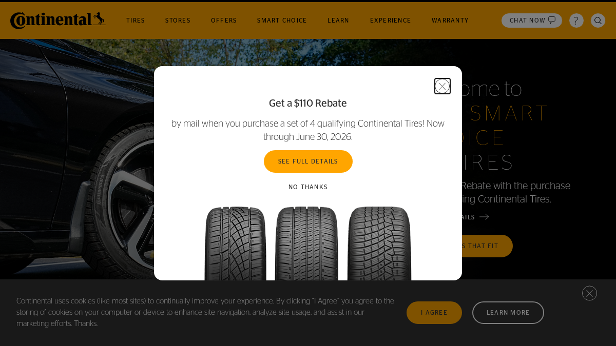 continentaltire.com 官网首页截图