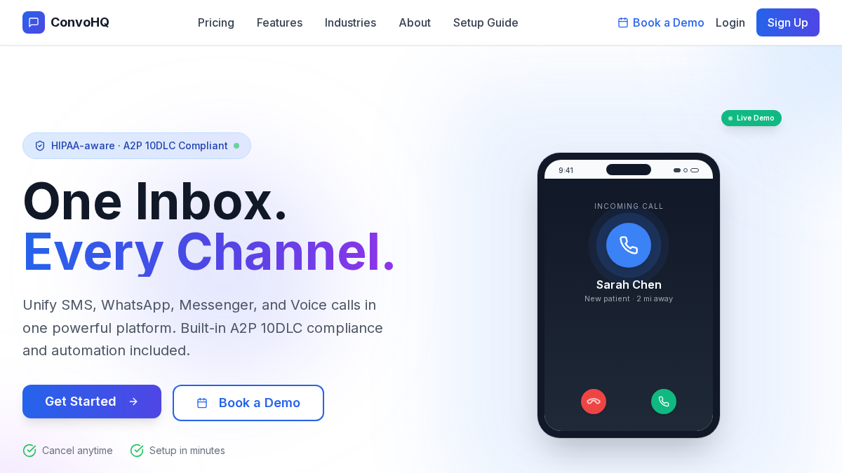 convohq.com 官网首页截图