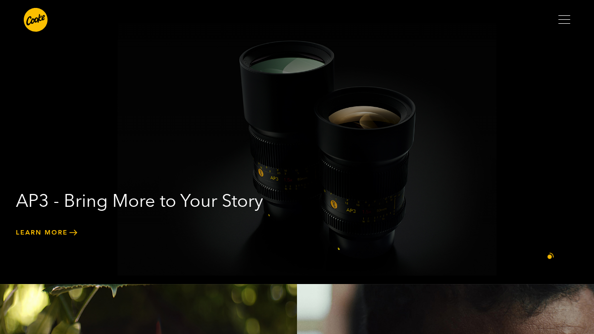 cookeoptics.com 官网首页截图
