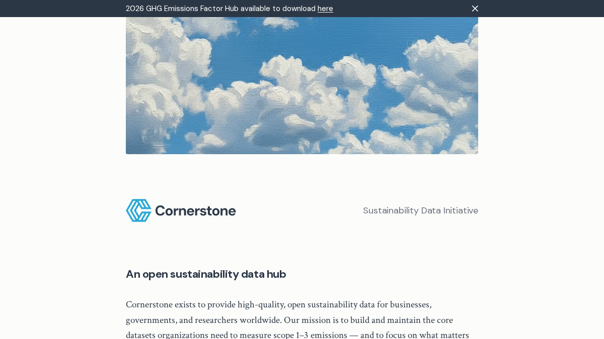 cornerstonedata.org 官网首页截图
