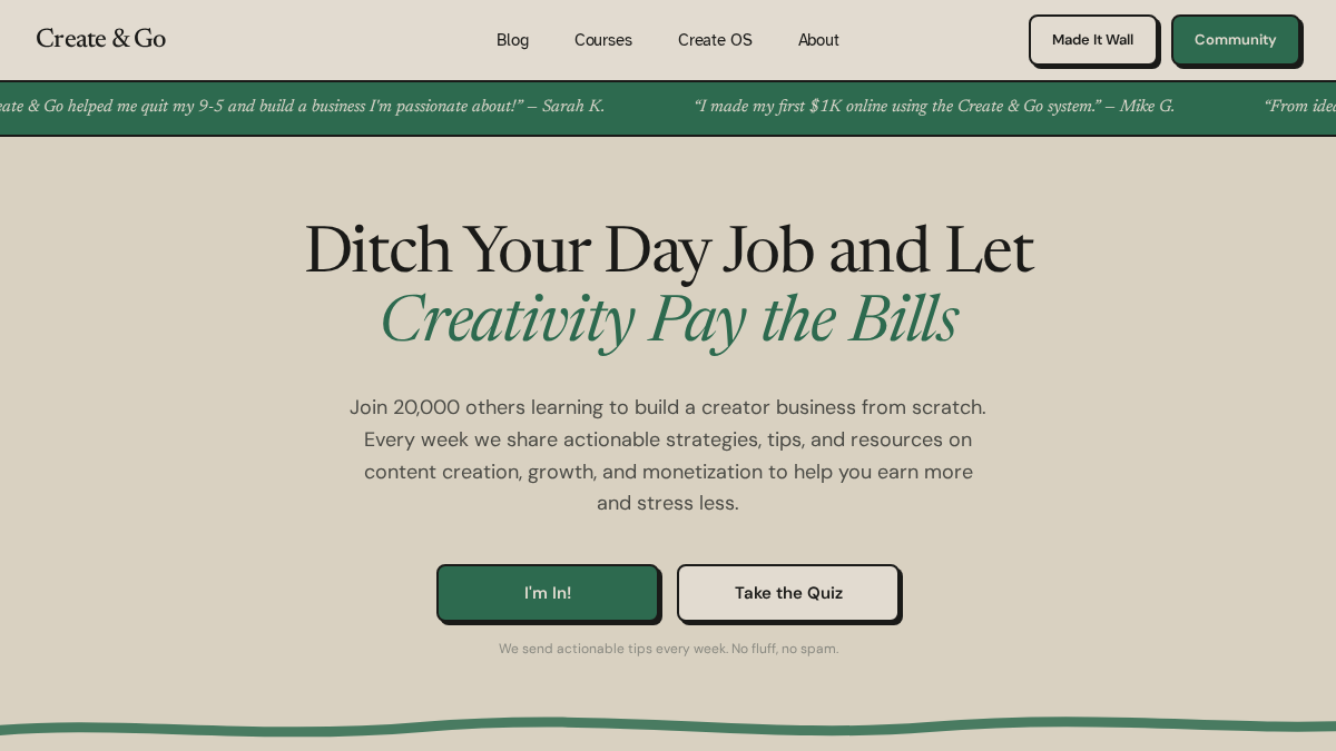 createandgo.com 官网首页截图