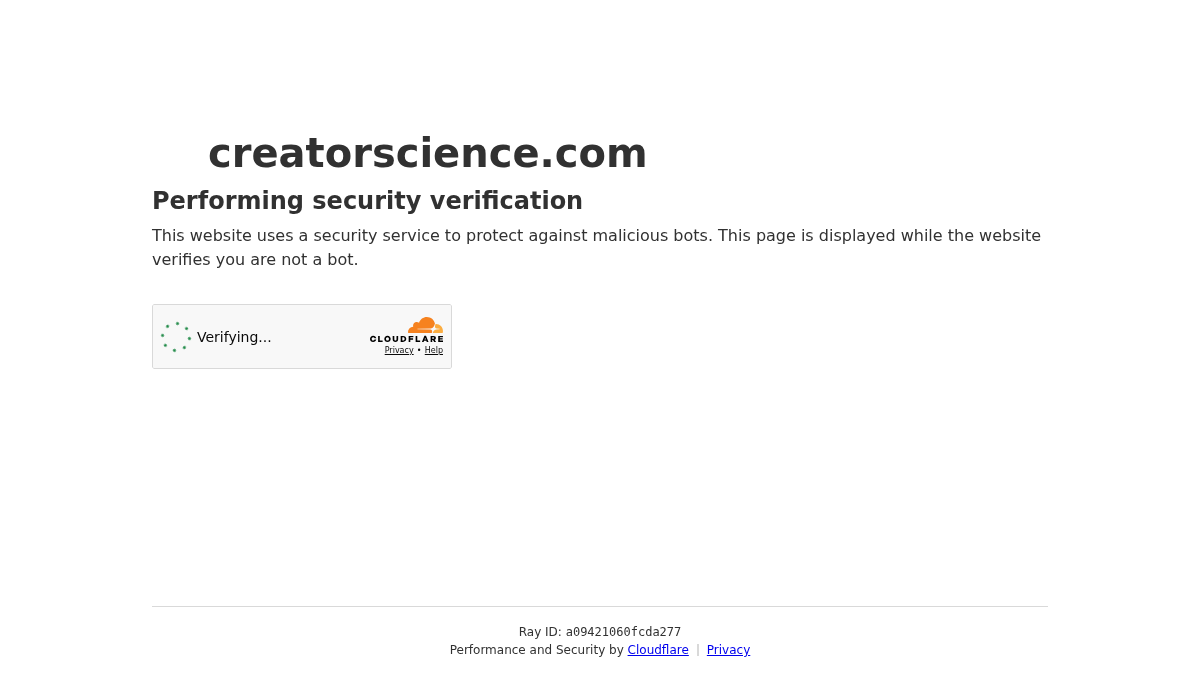 creatorscience.com 官网首页截图