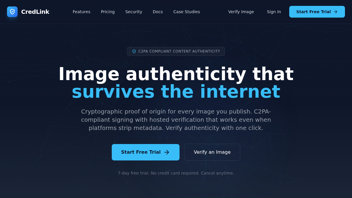 credlink.io 官网首页截图
