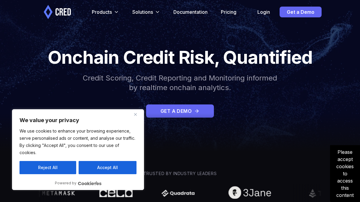 credprotocol.com 官网首页截图