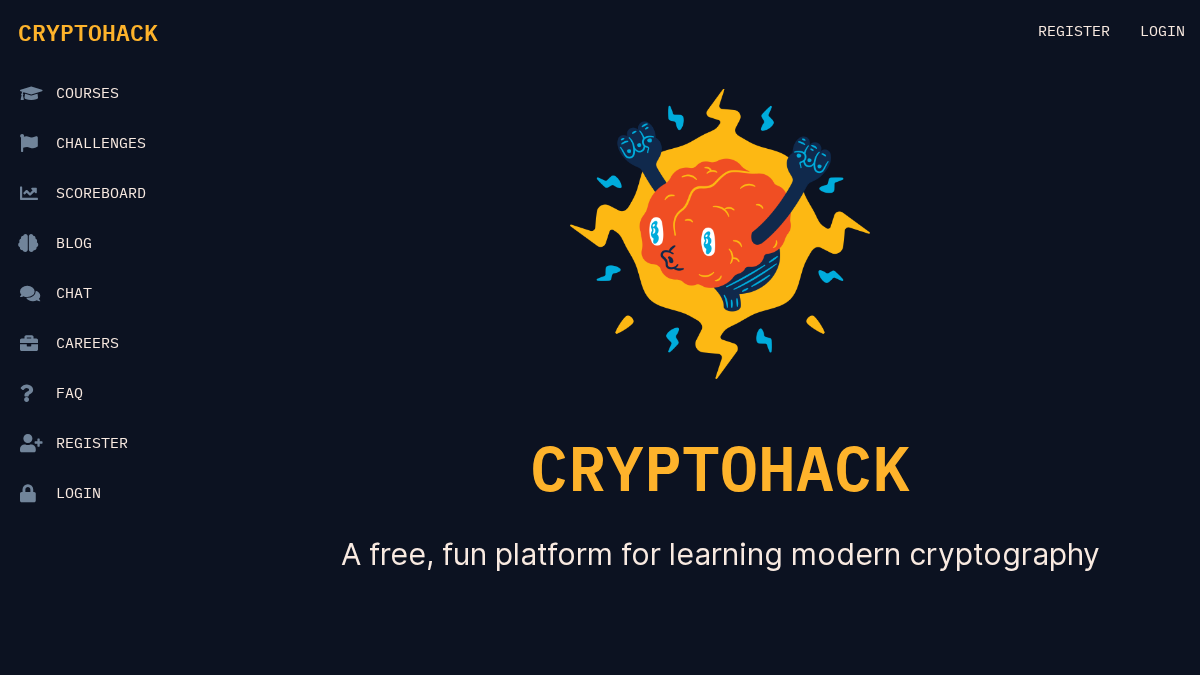 cryptohack.org 官网首页截图