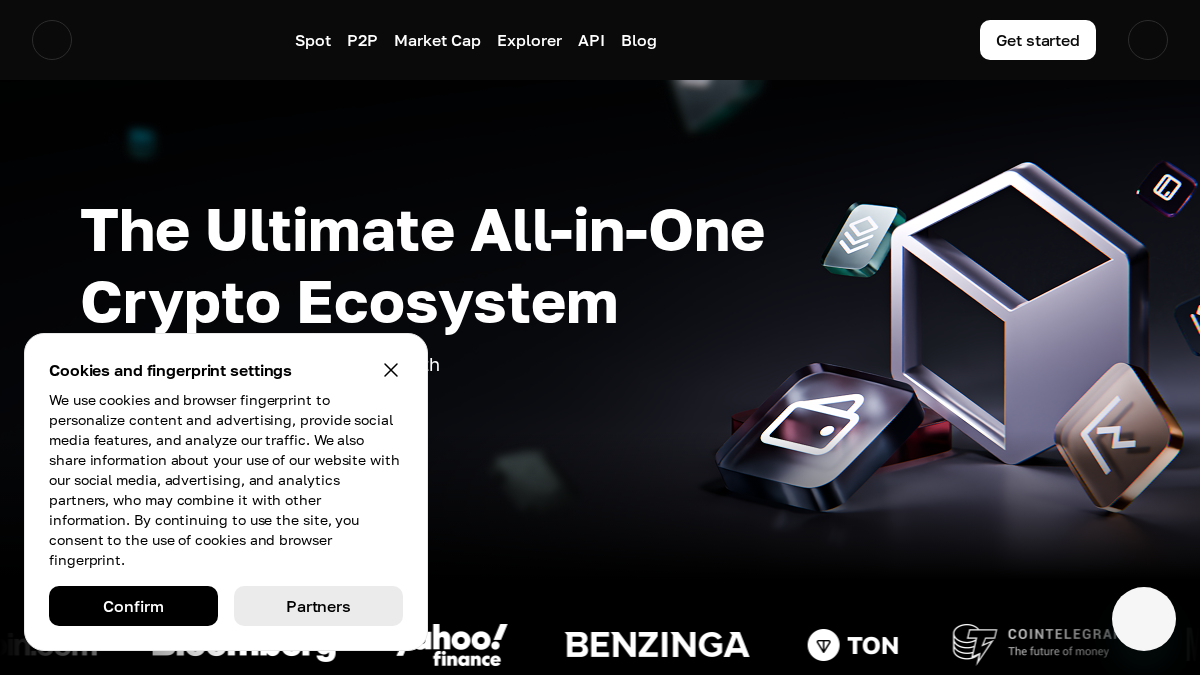 cryptomus.io 官网首页截图