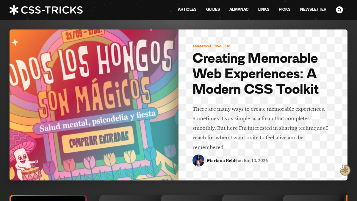 css-tricks.com 官网首页截图