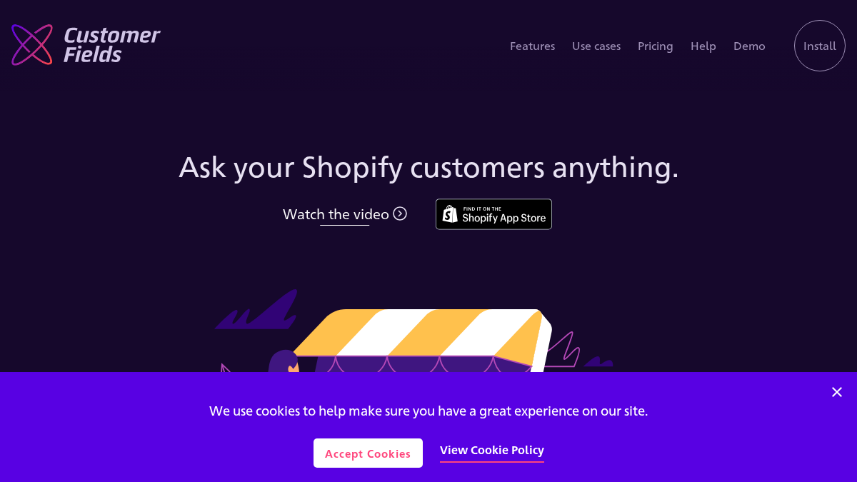 customerfields.com 官网首页截图