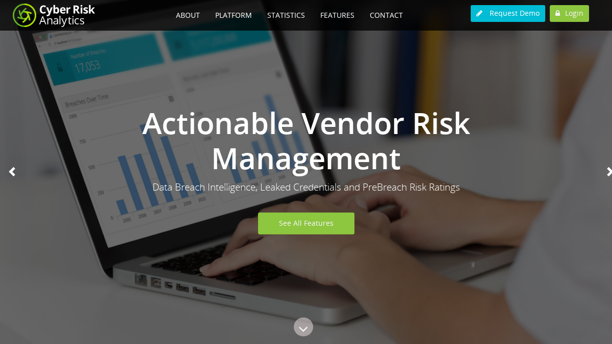 cyberriskanalytics.com 官网首页截图