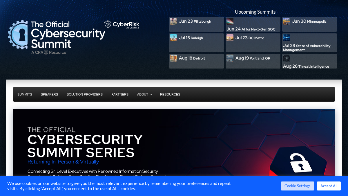 cybersecuritysummit.com 官网首页截图