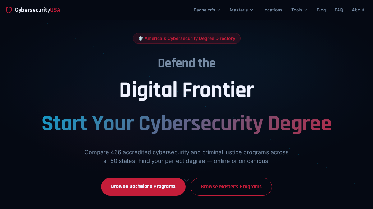 cybersecurityusa.org 官网首页截图