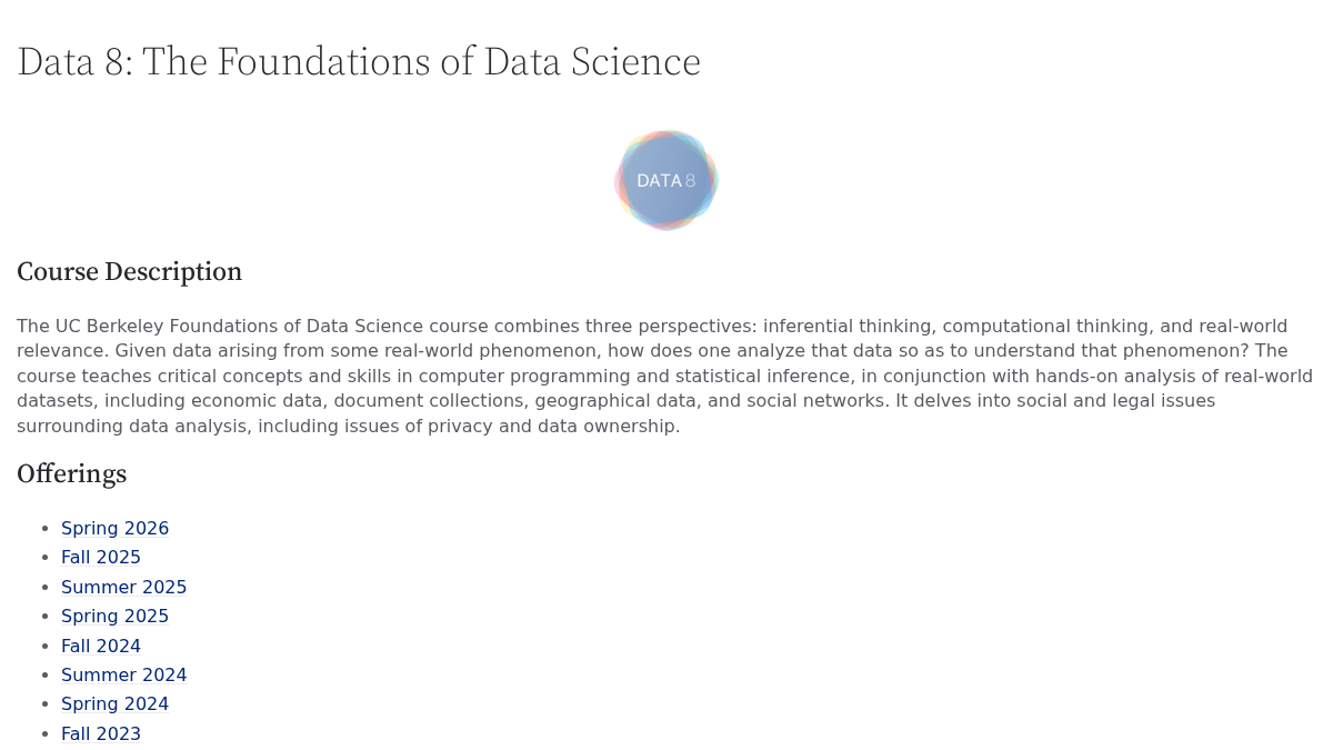 data8.org 官网首页截图