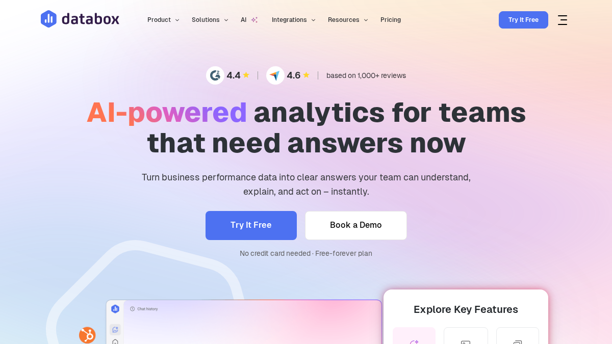 databox.com 官网首页截图