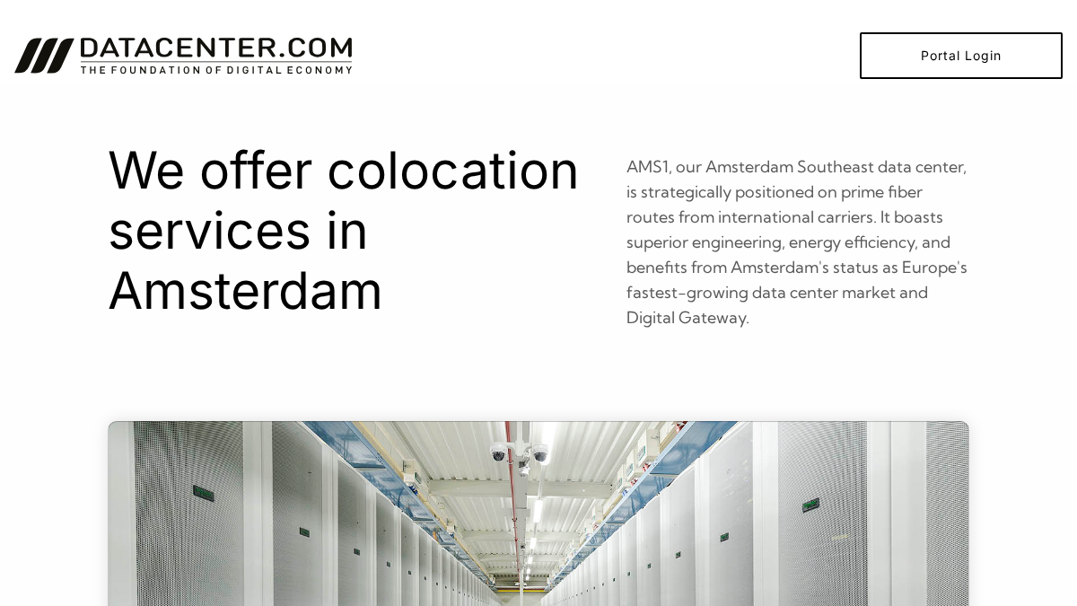 datacenter.com 官网首页截图