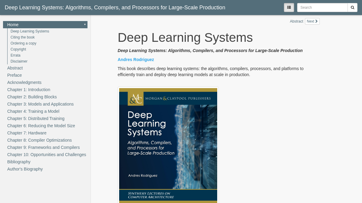 deeplearningsystems.ai 官网首页截图