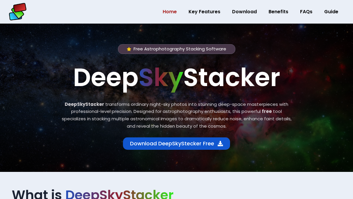 deepskystacker.com 官网首页截图