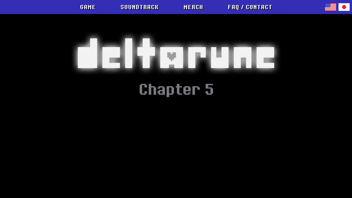 deltarune.com 官网首页截图