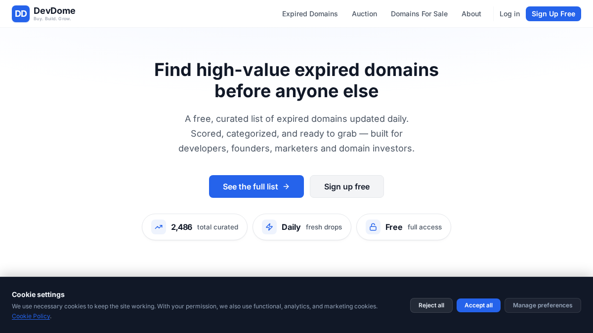 devdome.com 官网首页截图