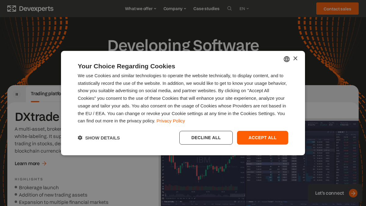 devexperts.com 官网首页截图