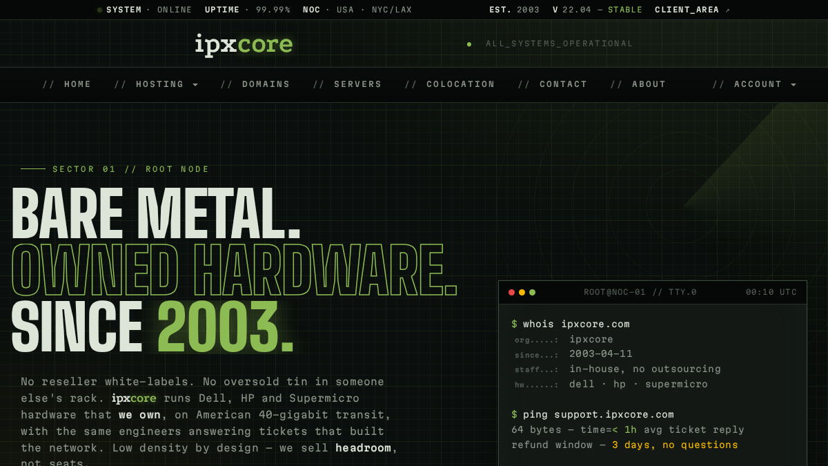 digitaldesigncore.com 官网首页截图