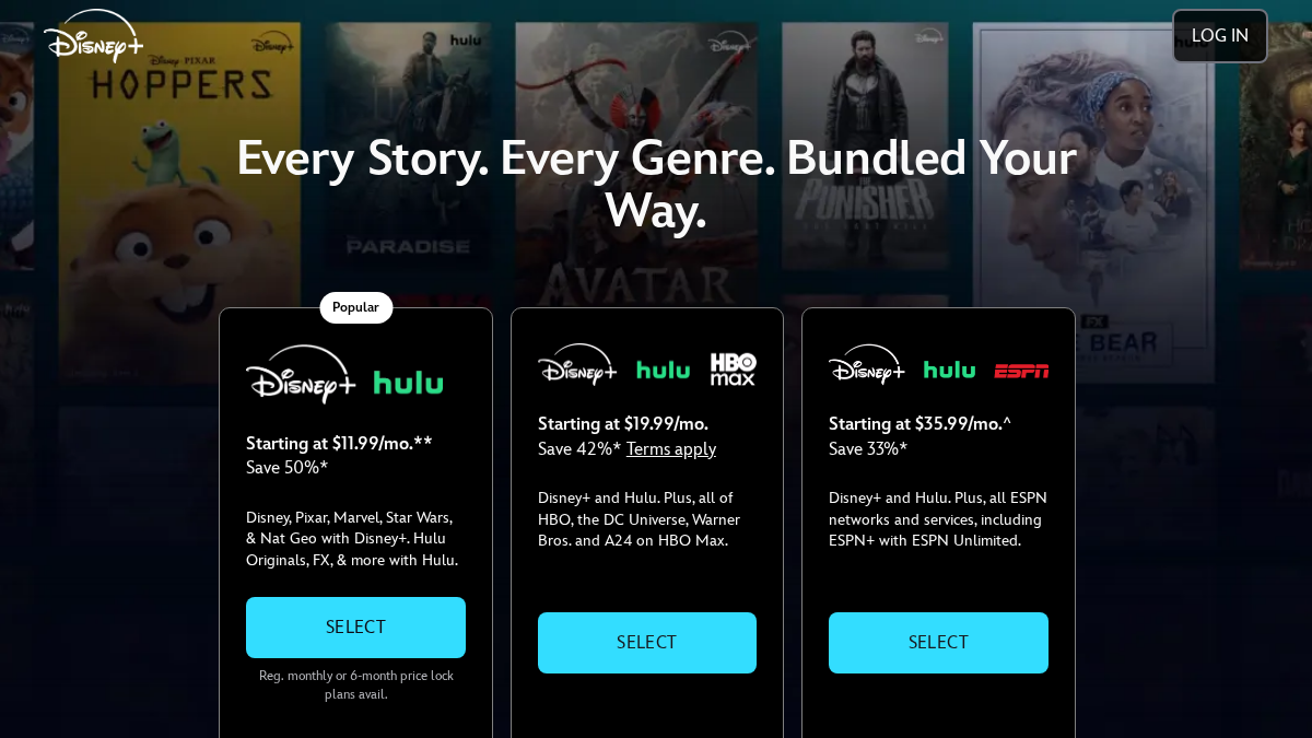 disneyplus.it 官网首页截图