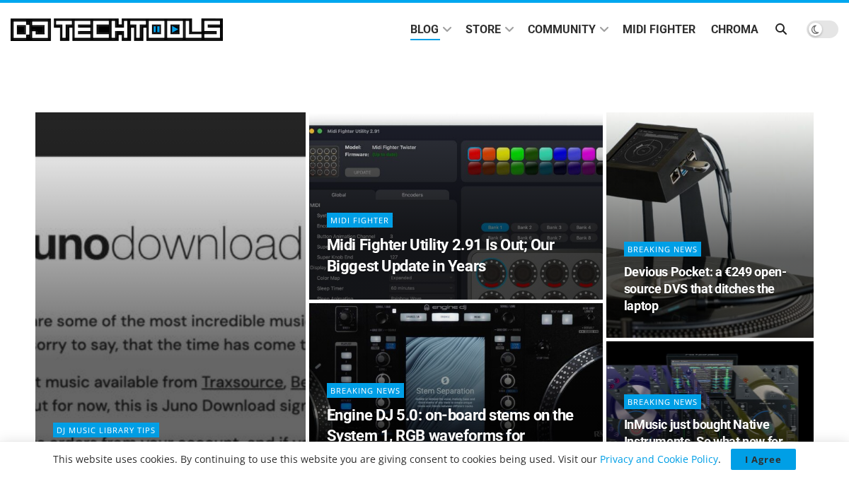 djtechtools.com 官网首页截图