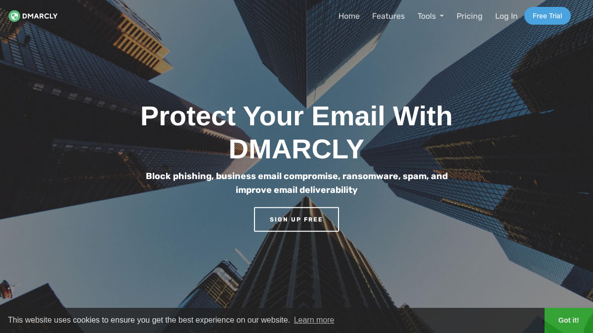 dmarcly.com 官网首页截图