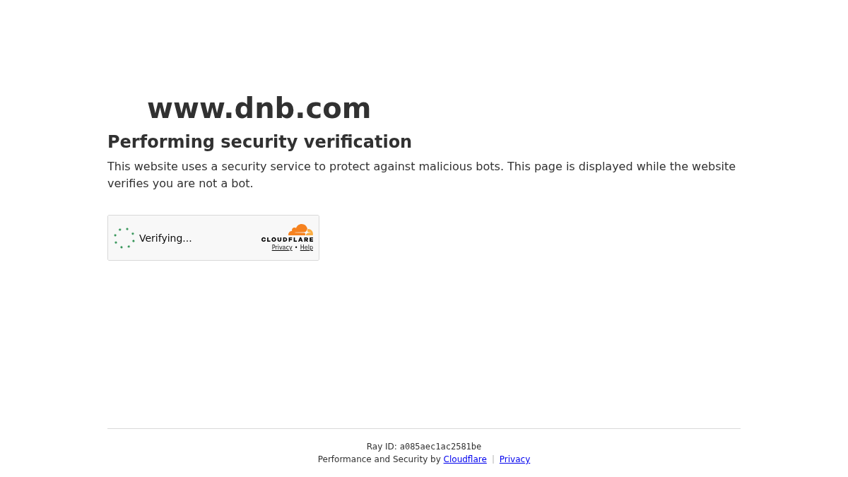 dnb.com 官网首页截图