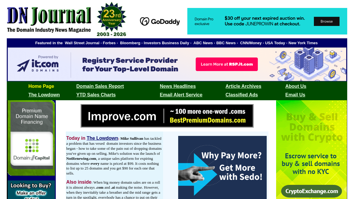 dnjournal.com 官网首页截图