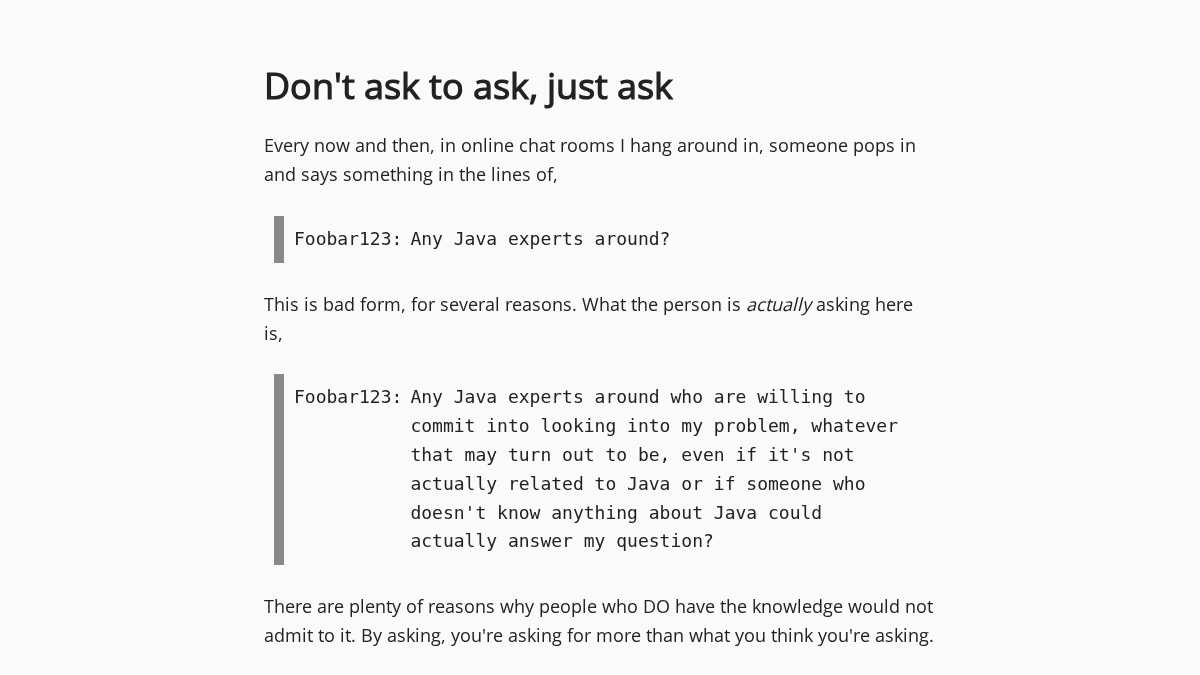 dontasktoask.com 官网首页截图