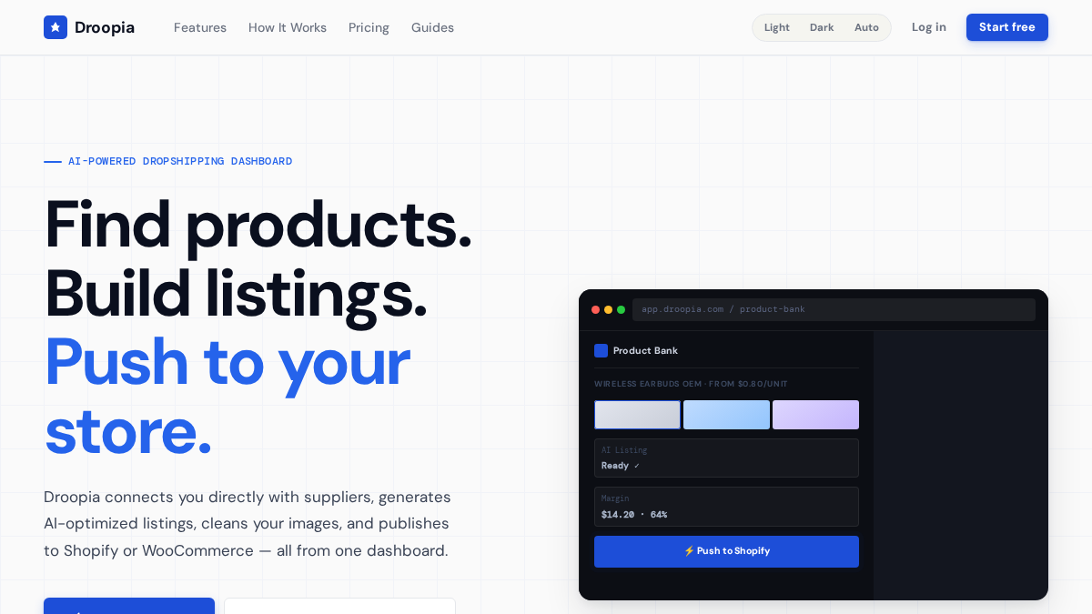 droopia.com 官网首页截图
