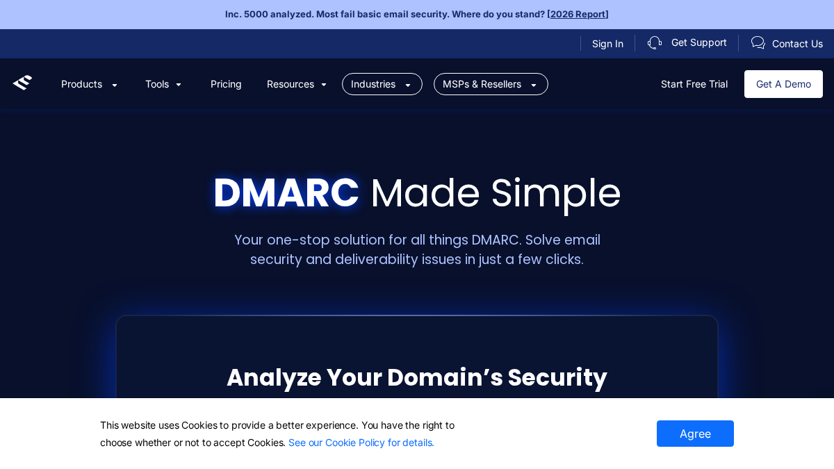 easydmarc.com 官网首页截图