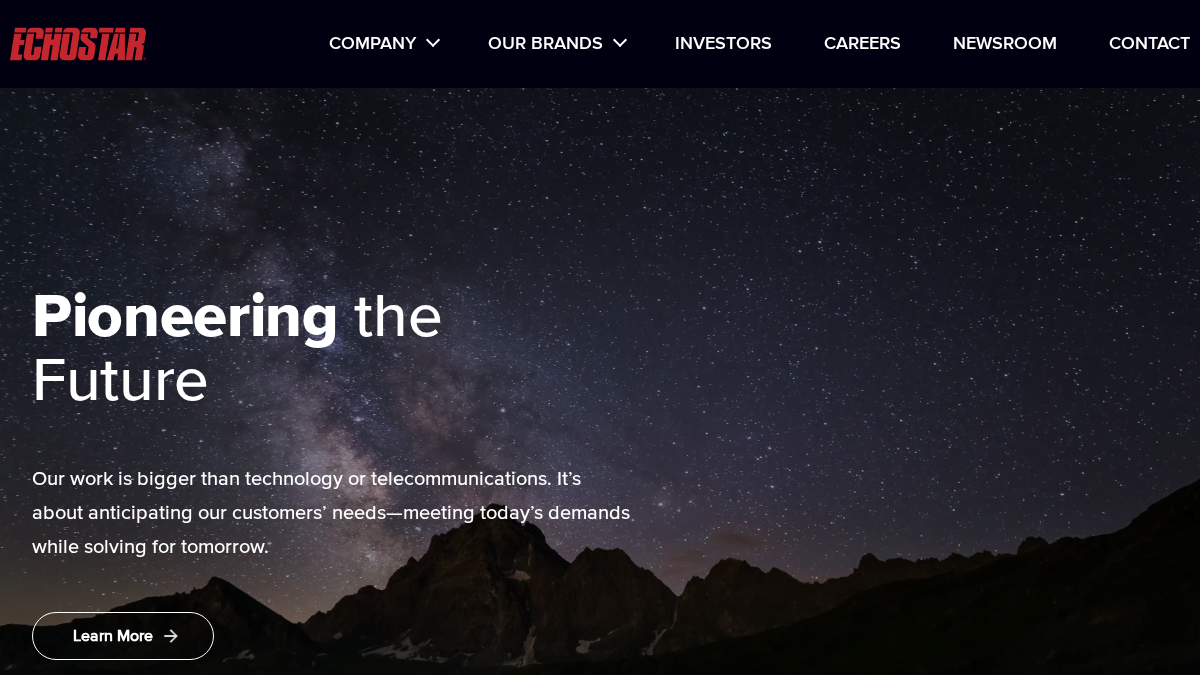 echostar.com 官网首页截图