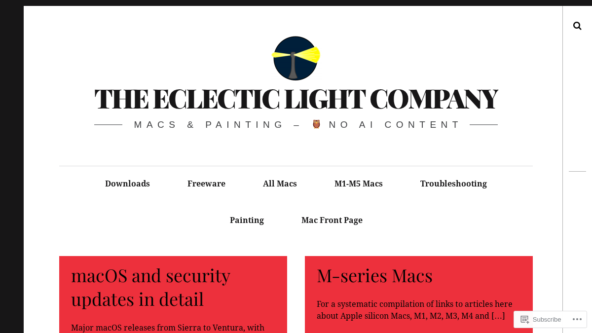 eclecticlight.co 官网首页截图