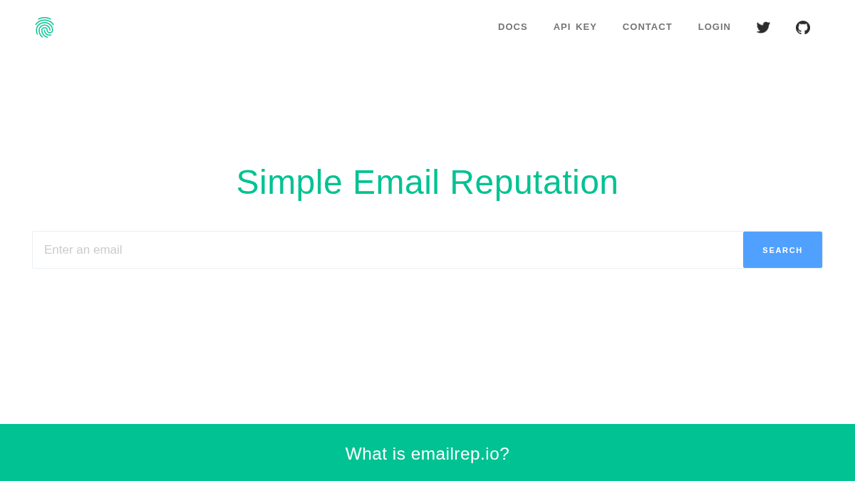 emailrep.io 官网首页截图