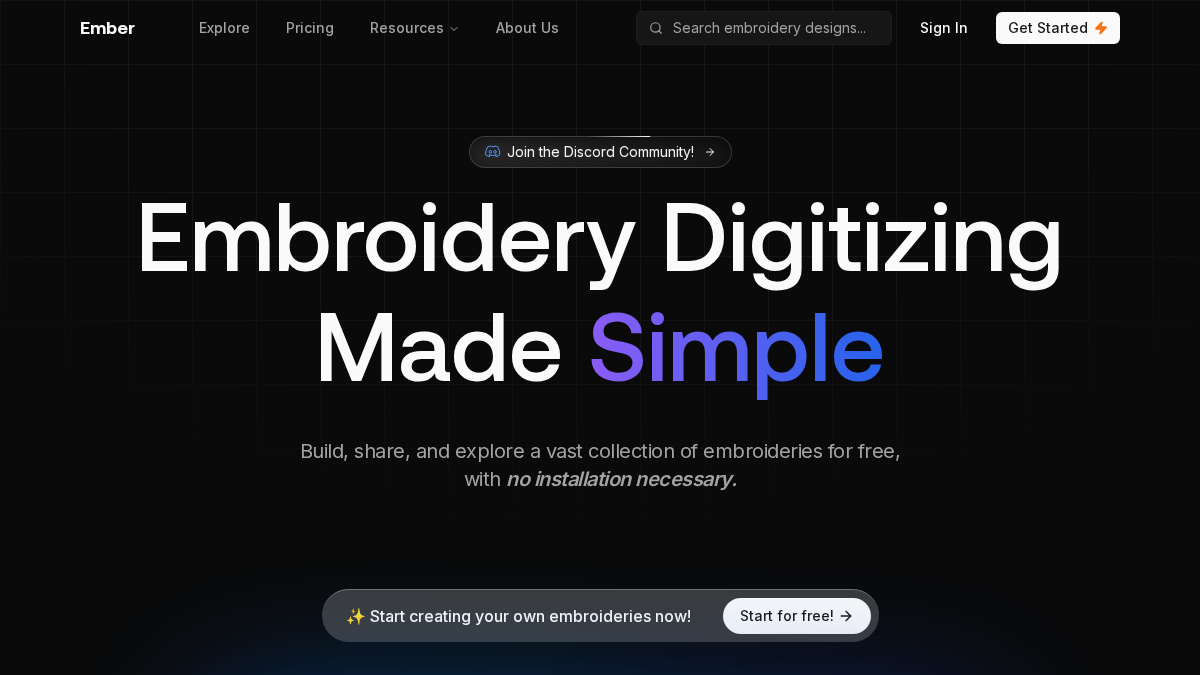 emberdesign.net 官网首页截图