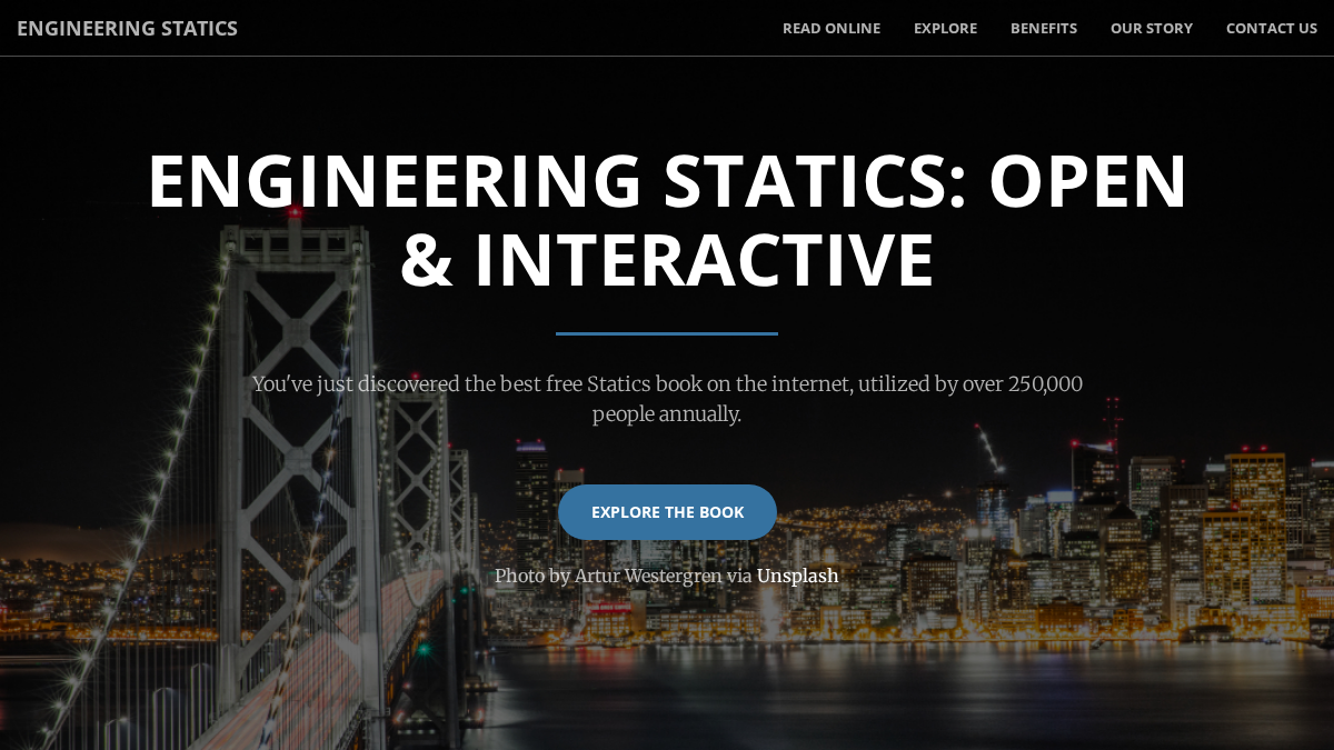 engineeringstatics.org 官网首页截图