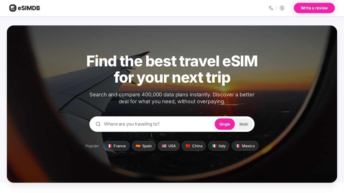 esimdb.com 官网首页截图