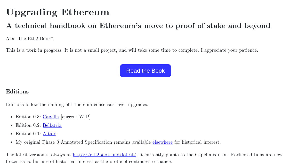 eth2book.info 官网首页截图
