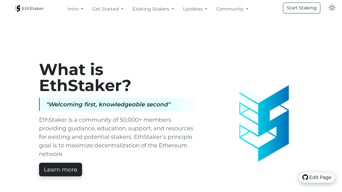 ethstaker.cc 官网首页截图
