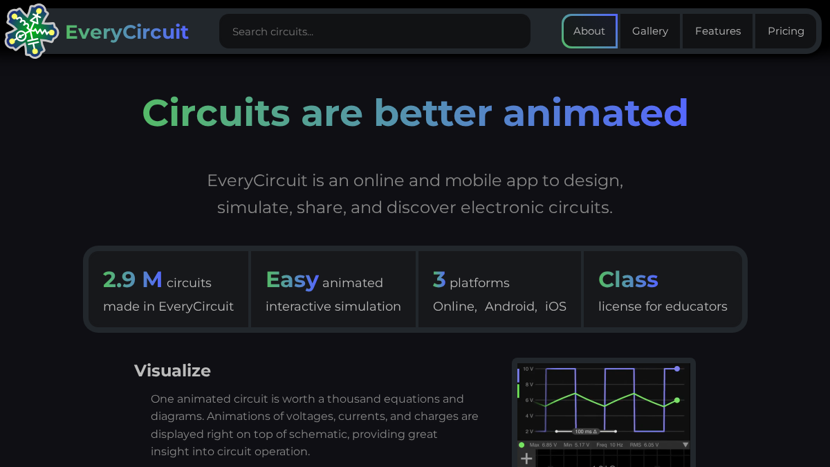everycircuit.com 官网首页截图
