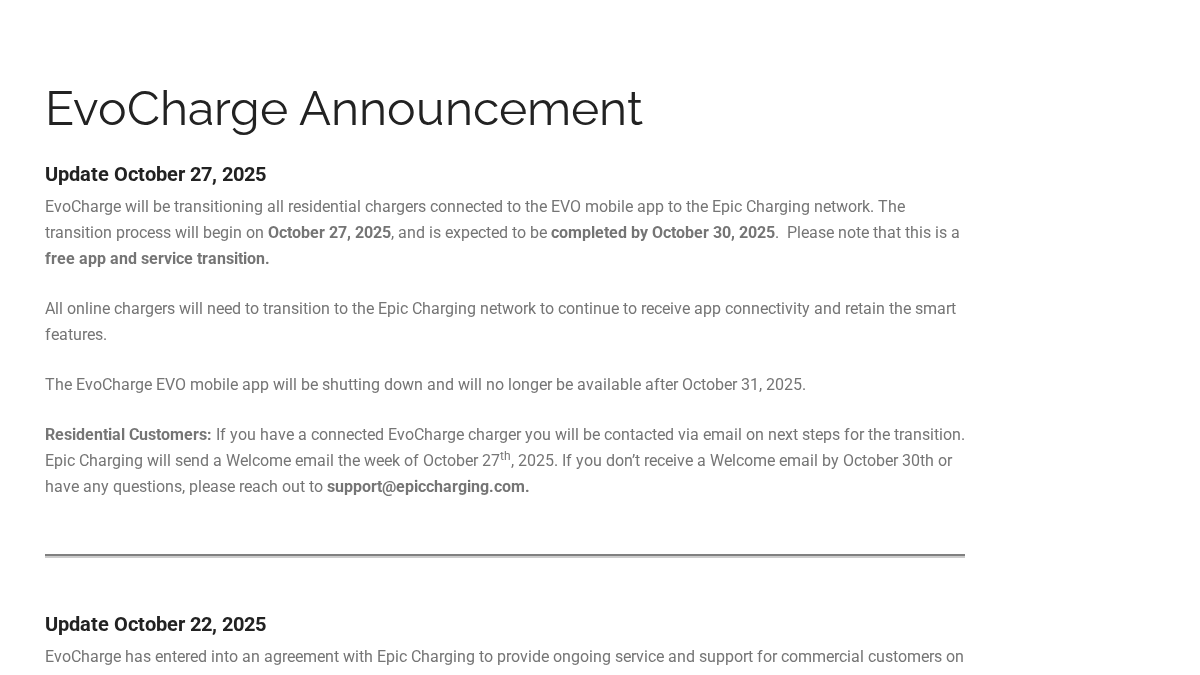 evocharge.com 官网首页截图
