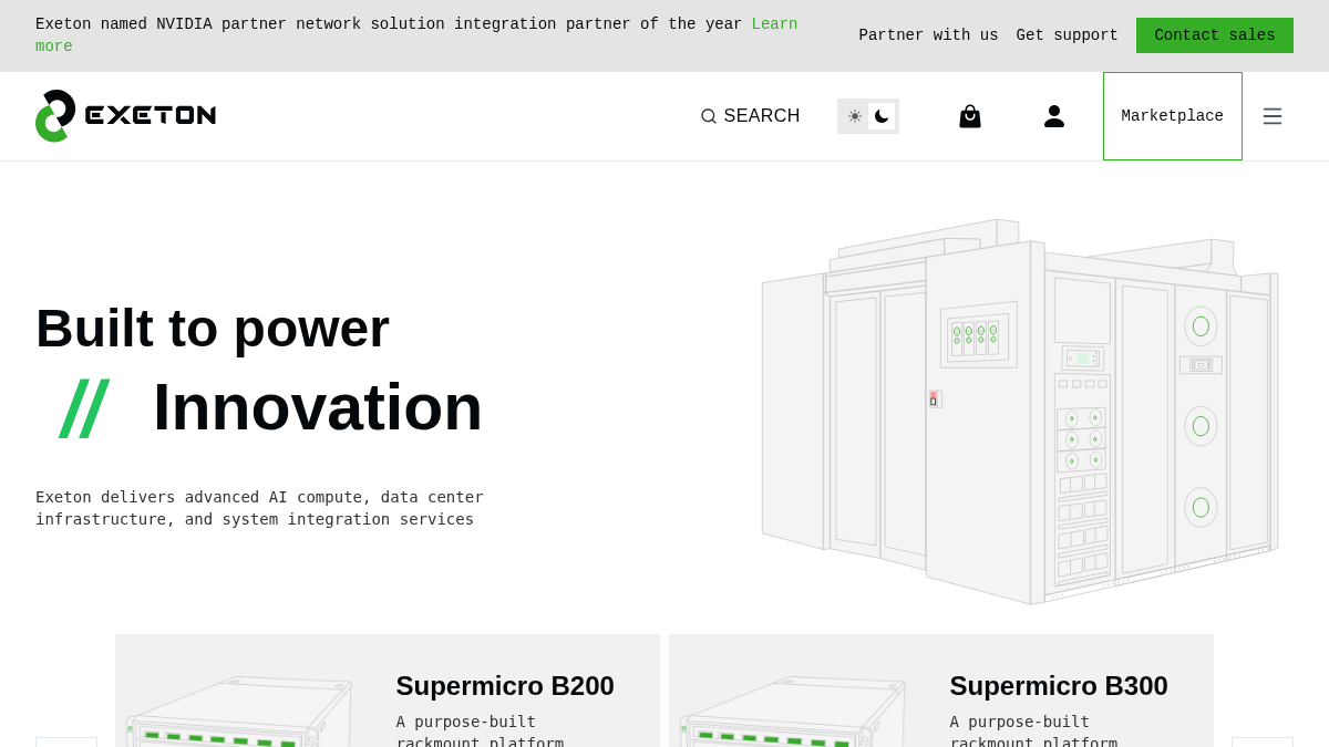 exeton.com 官网首页截图
