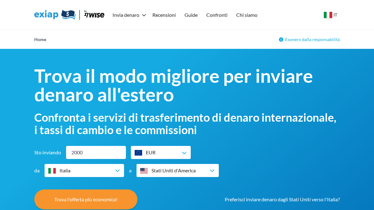 exiap.it 官网首页截图