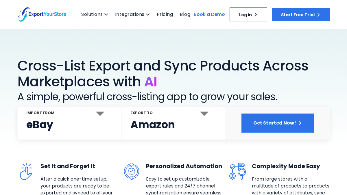 exportyourstore.com 官网首页截图